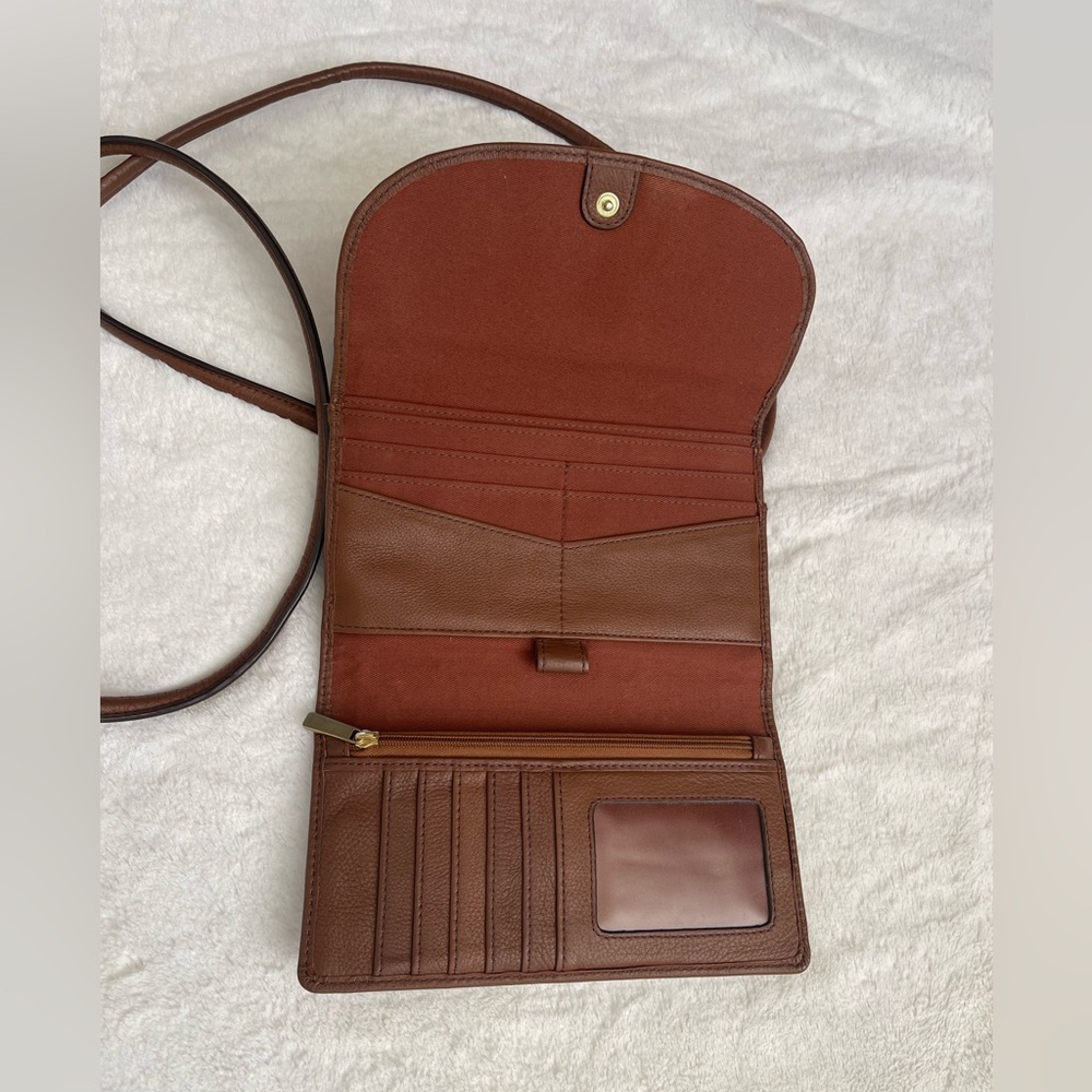EUC Fossil Sophia Wallet Crossbody Bag - Picture 5 of 8